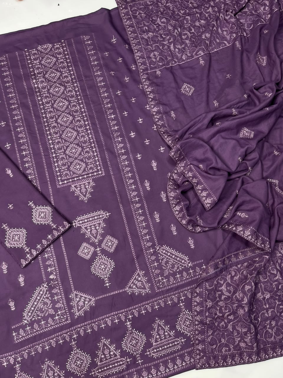 Bareeze 234 Heavy Embroidered Dhanak 3PC - Unstitched