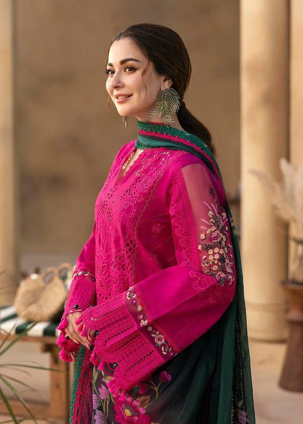 Zarqash 710 Heavy Embroidered Dhanak 3pc - Unstitched