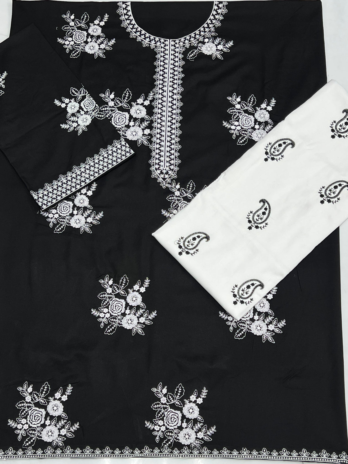 Hussain Rehar 2175 Embroidery Dhanak 2PC- Unstitched