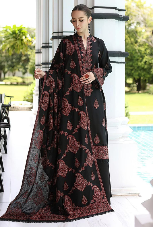 Bareeze 2149 Heavy Embroidered Dhank 3PC- Unstitched