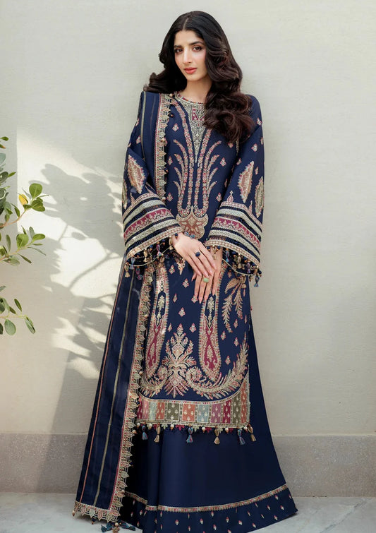 Jazmin 2152 Heavy Embroidered Dhanak 3PC- Unstitched