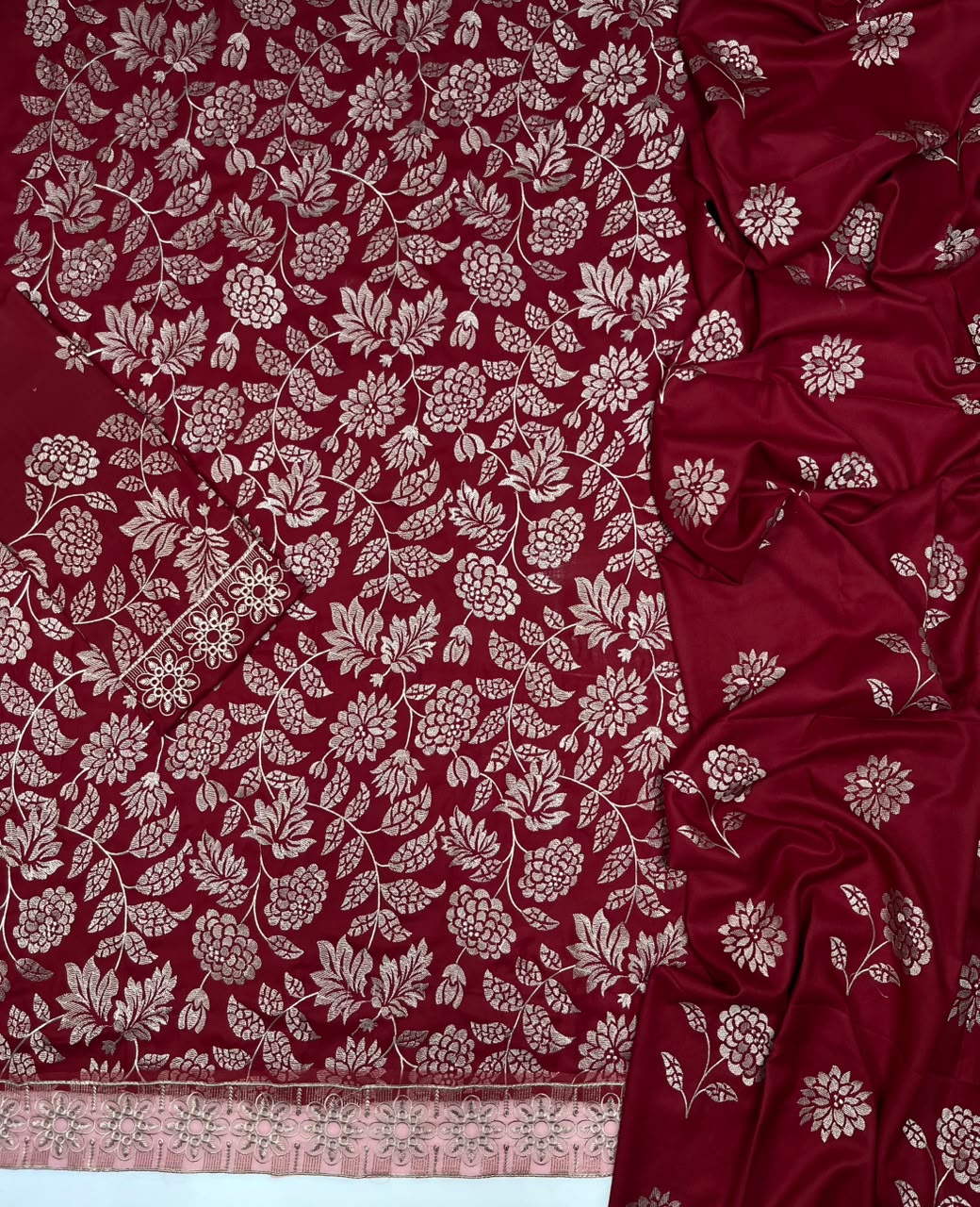 Bareeze 216 Heavy Embroidery Dhanak 3PC- Unstitched