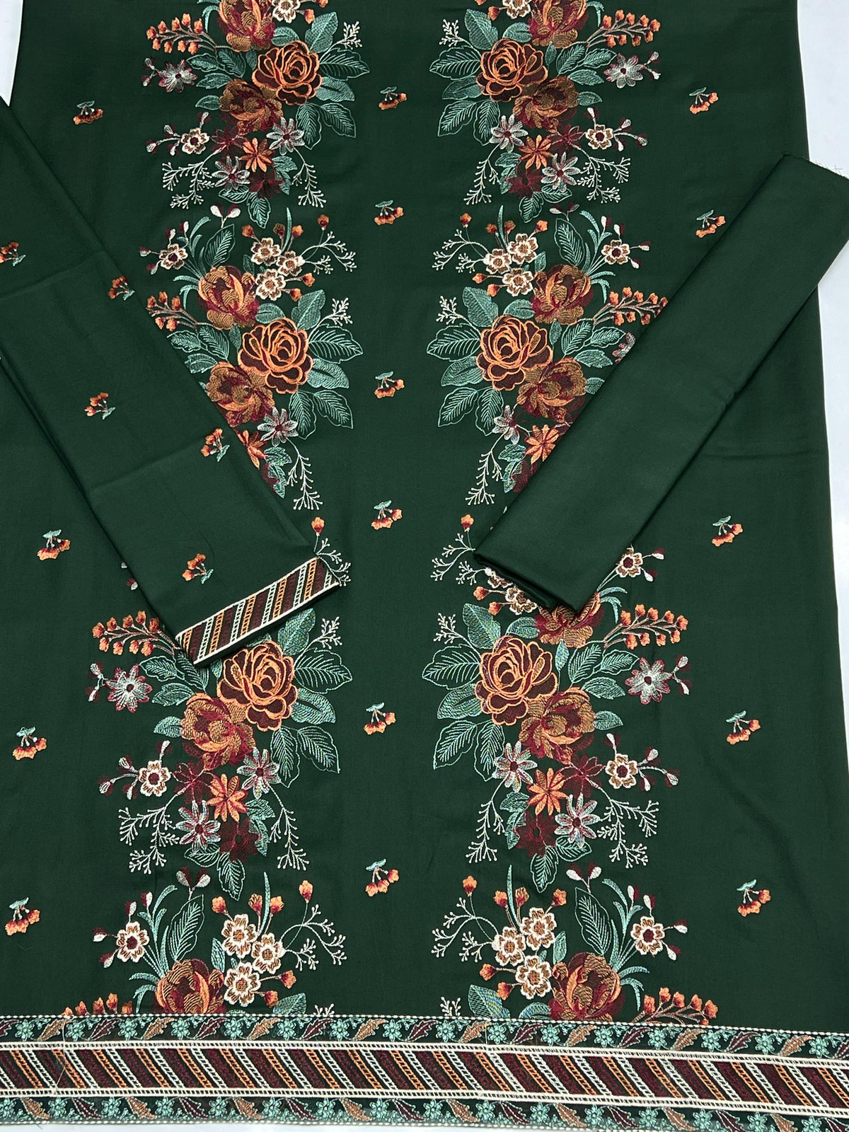 Baroque 2173 Embroidery Dhanak 2PC- Unstitched