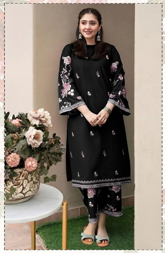 Urge 2176 Embroidery Dhanak 2PC- Unstitched