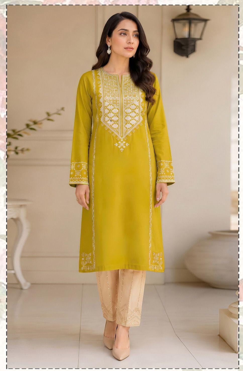 Batik 2226 Heavy Embroidery Dhanak 2PC - Unstitched