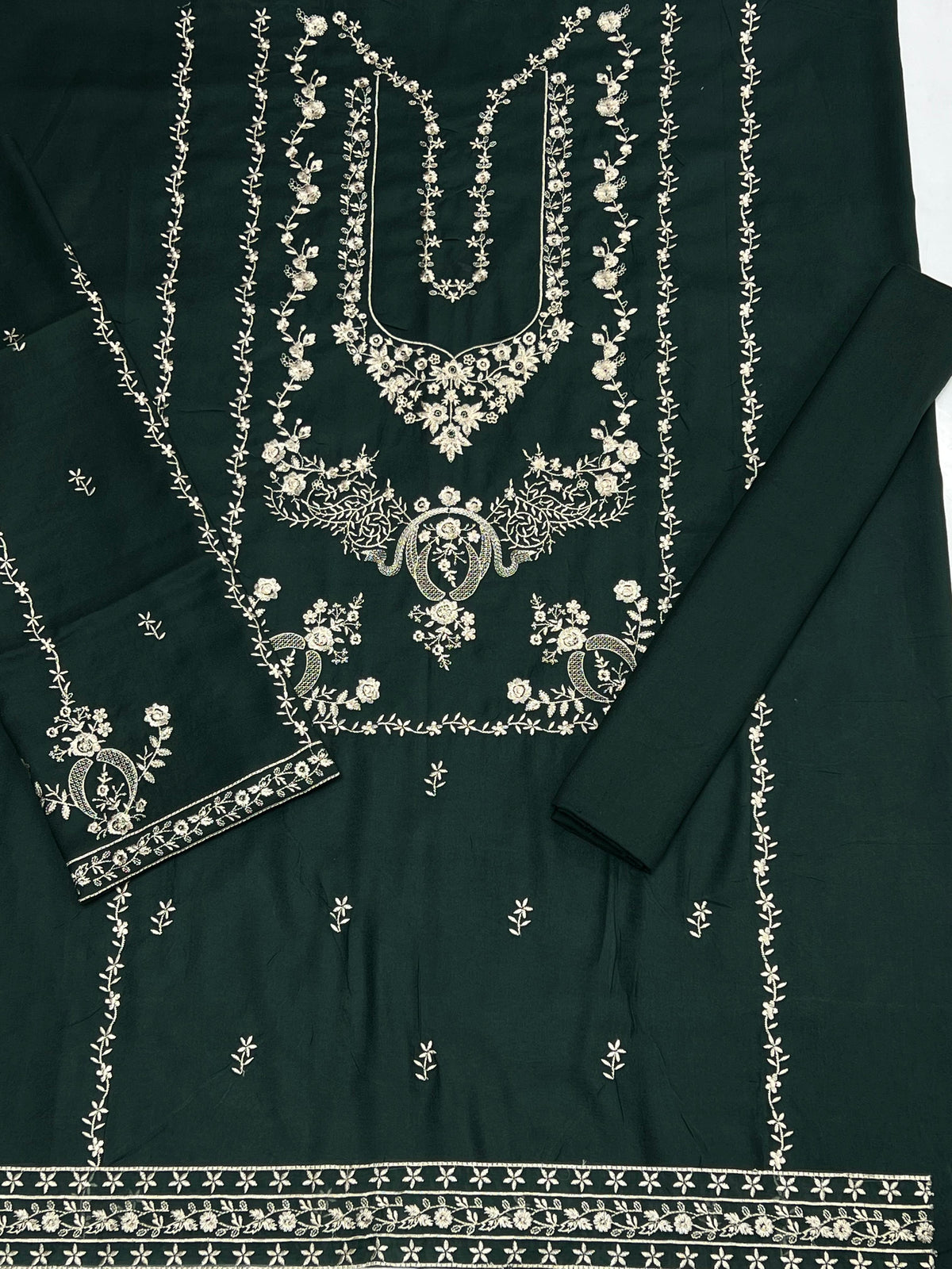 Maria B 2227 Heavy Embroidered Dhanak 2PC - Unstitched