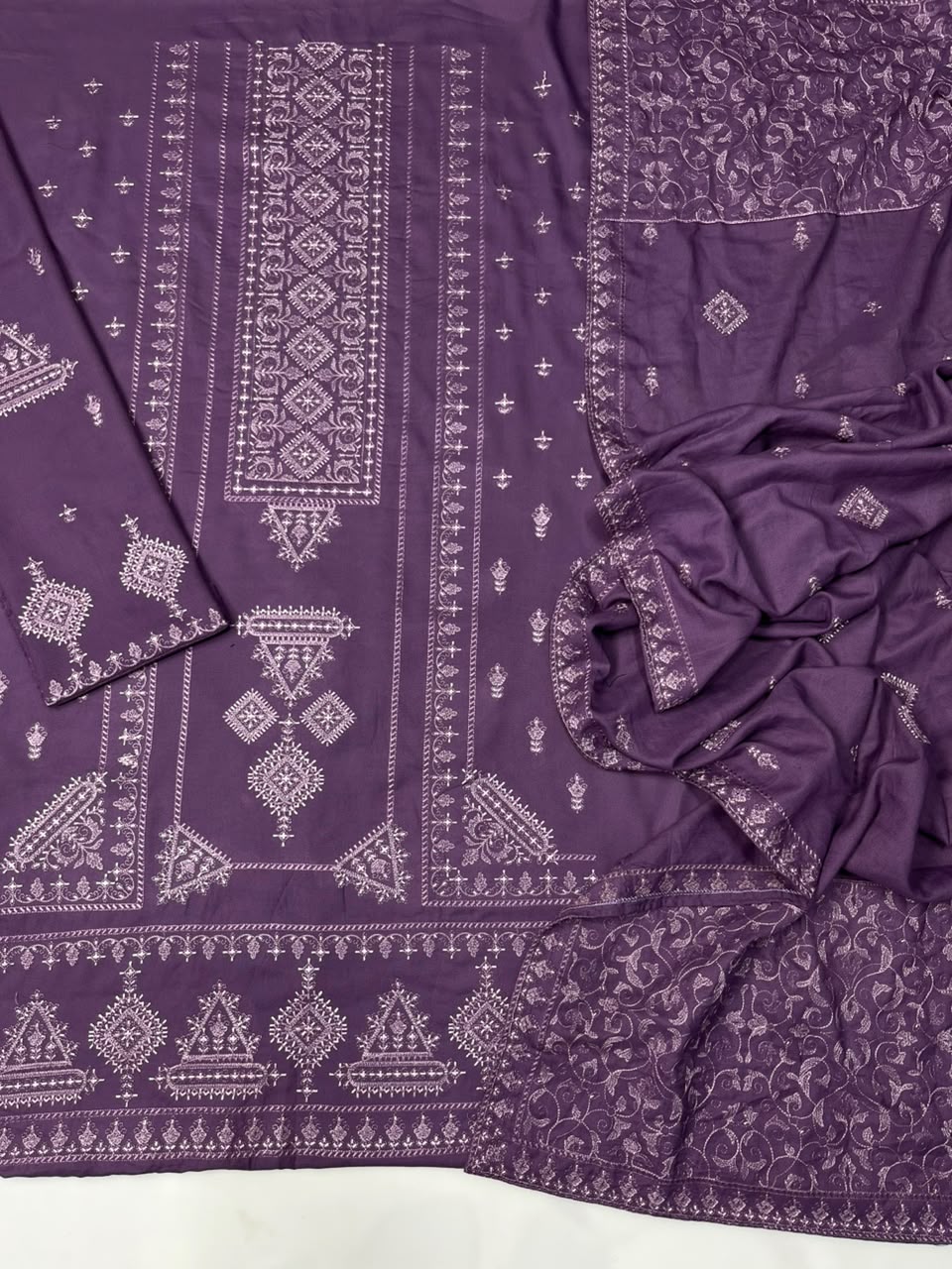 Bareeze 234 Heavy Embroidered Dhanak 3PC - Unstitched