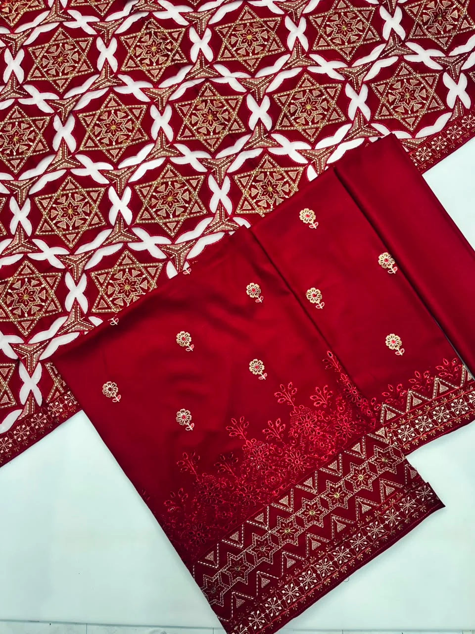Bareeze 503 Heavy Embroidered Dhanak 3PC - Unstitched