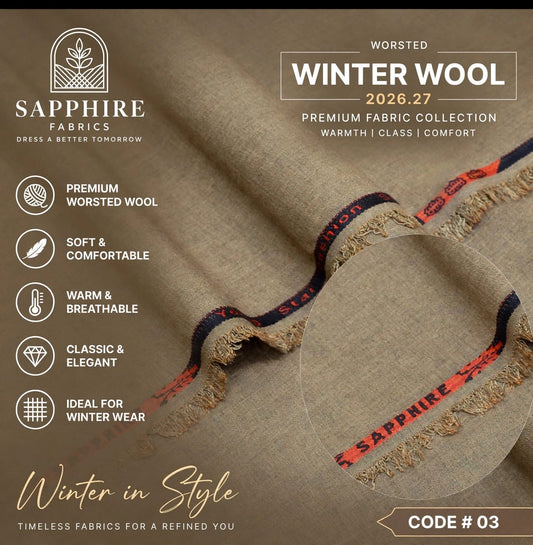Sapphire Mens Wrosted 3D Wool (Medium Weight) C-3