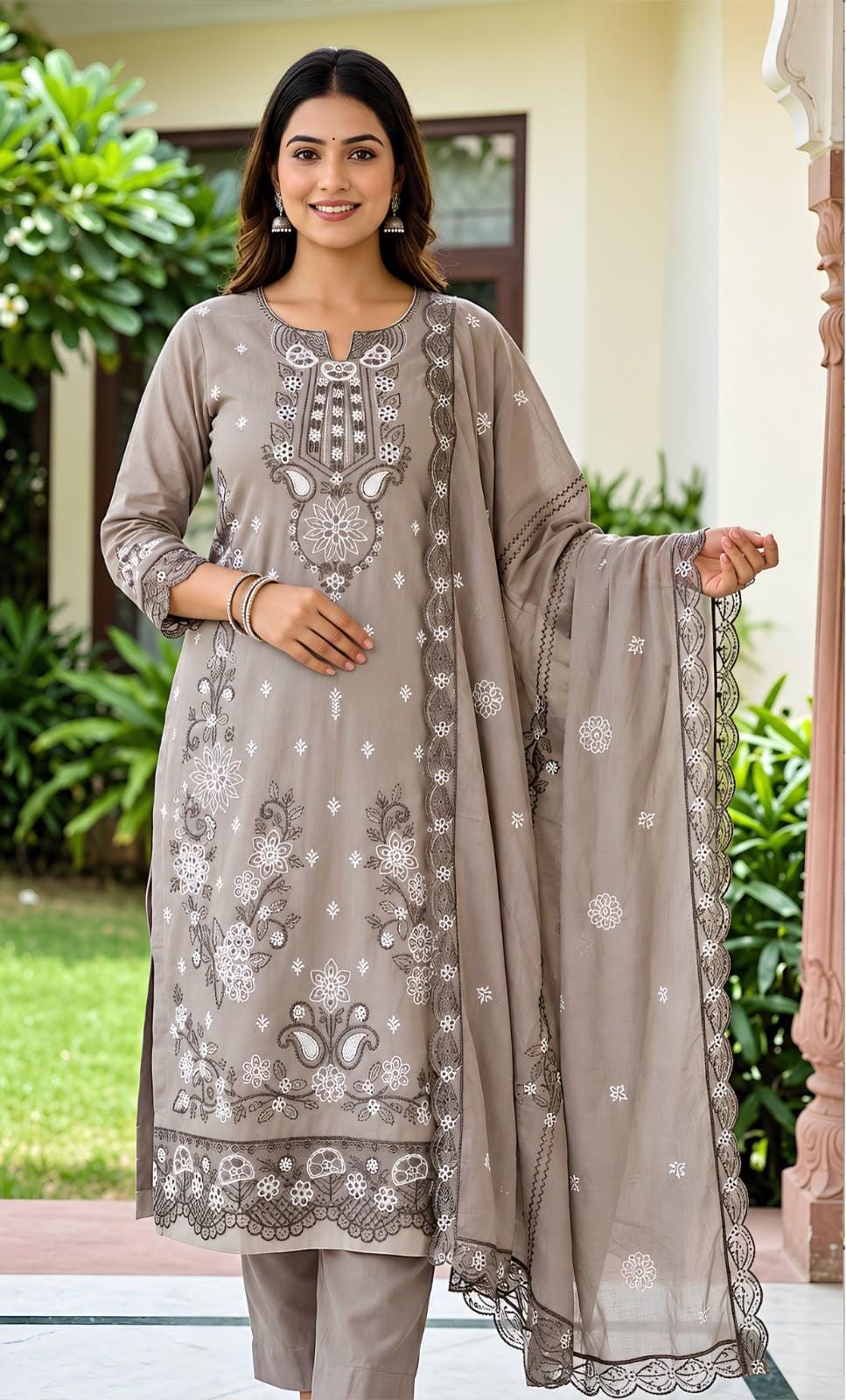 Asim Jofa 309 Heavy Embroidered Dhanak 3pc - Unstitched